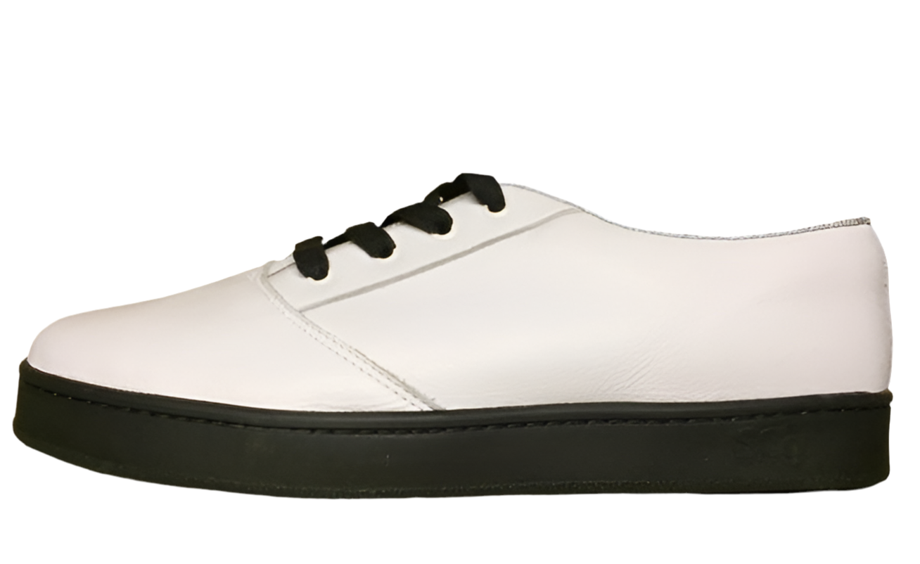 SCG Shoes LoPro - White Leather - BMX