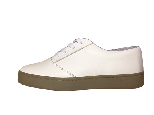 SCG Shoes LoPro - White Leather - BMX