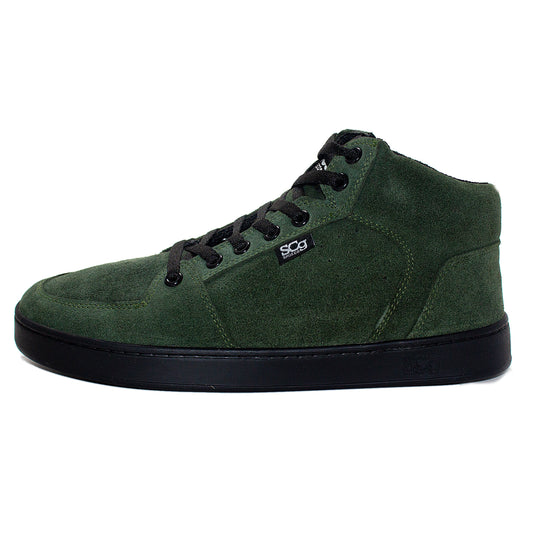 SCG Shoes HighTop - Forest Green Suede - BMX