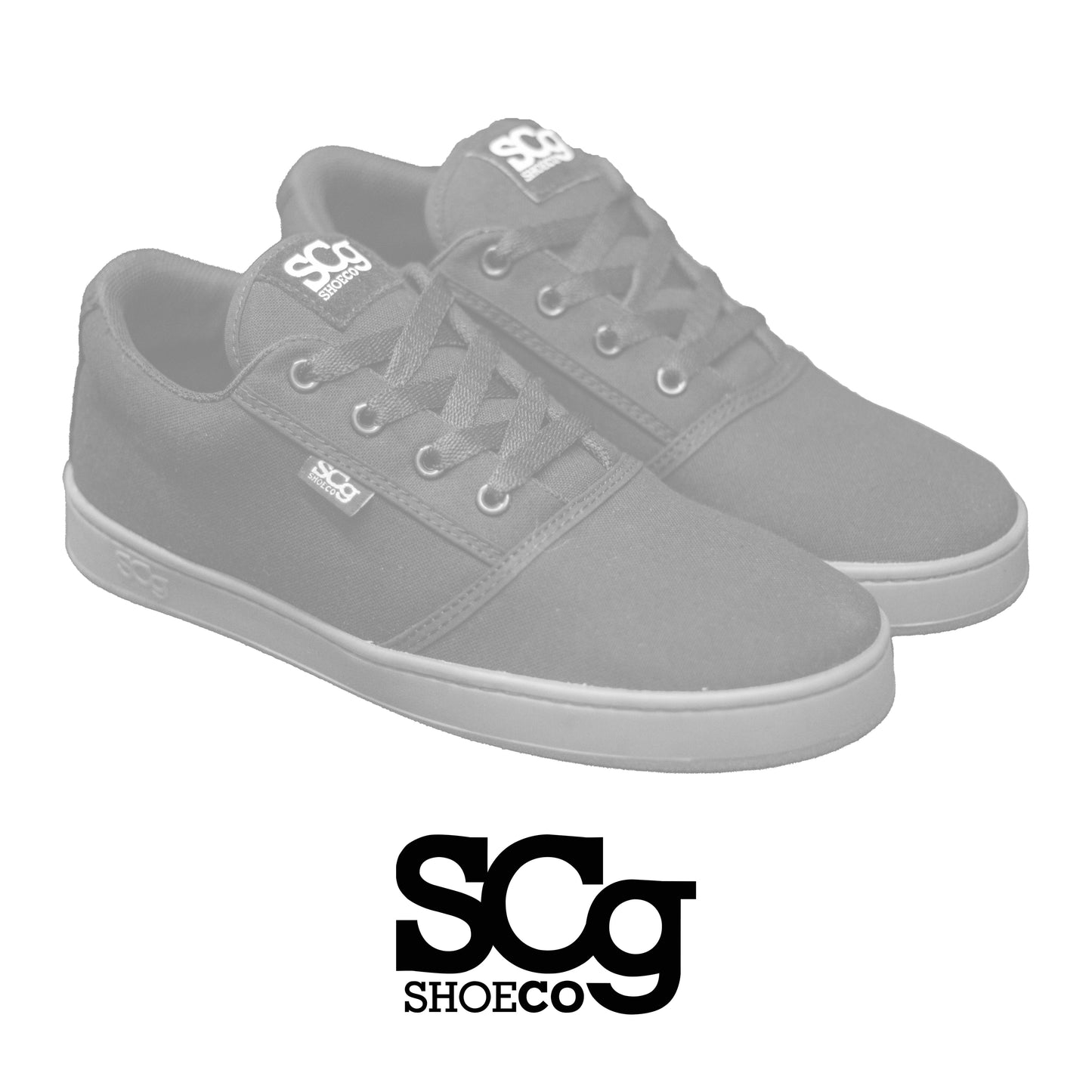 SCG Shoes LoPro - Black Canvas - BMX