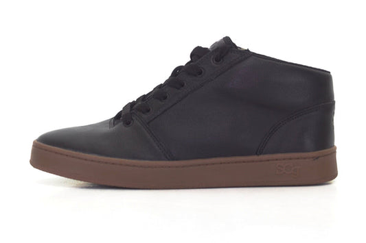 SCG Shoes Mid - Black Leather - BMX