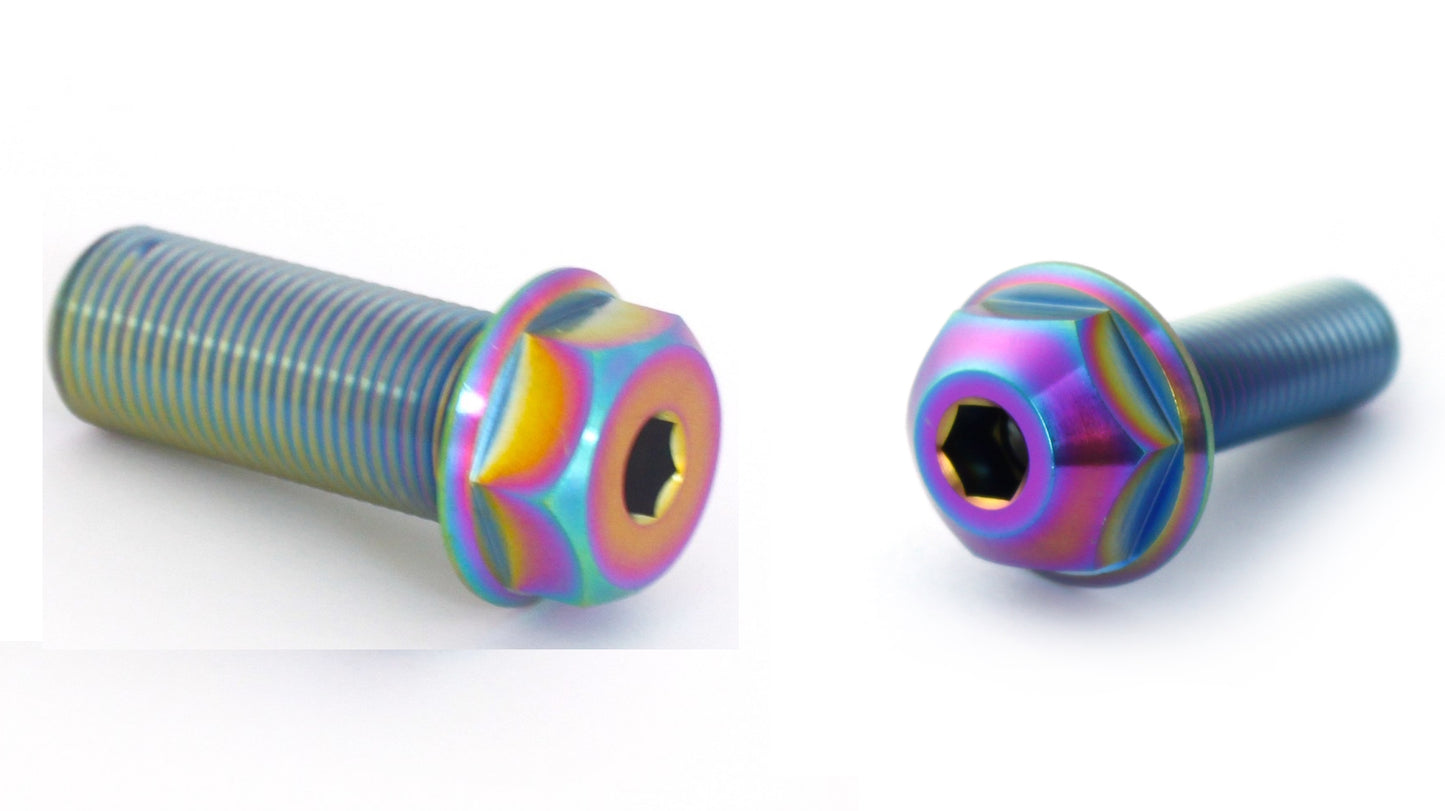 Armour Bikes Titanium Female Axle Bolts - 3/8" Metric & Profile