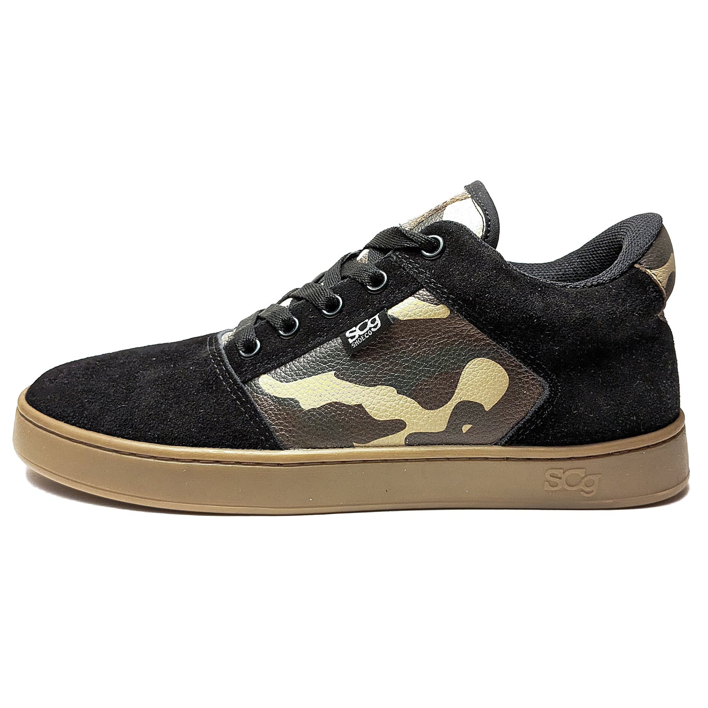 SCG Shoes Sound - Black Suede & Camo Leather - BMX