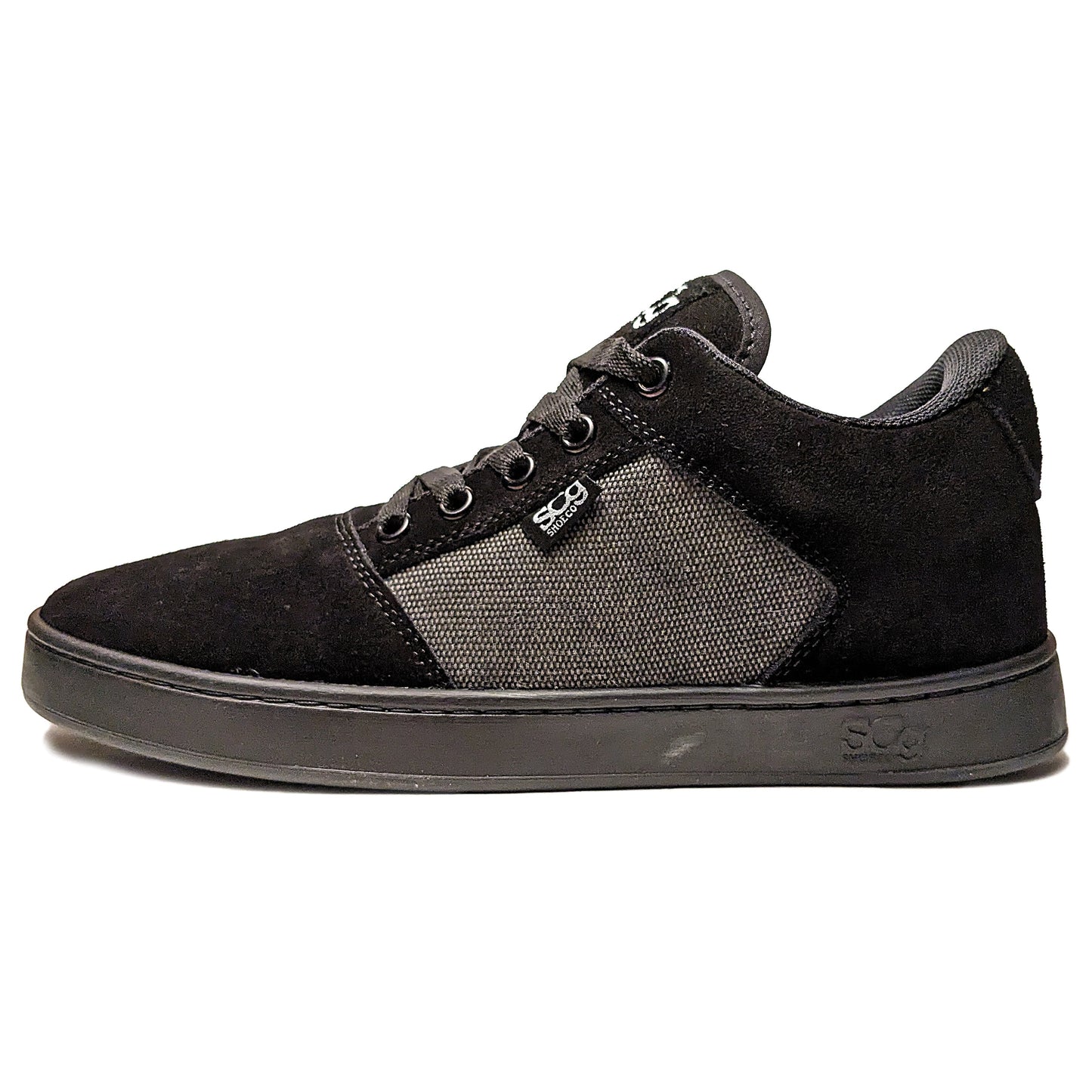 SCG Shoes Sound - Black Suede & Grey Canvas - BMX