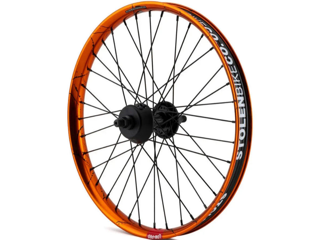 Stolen Rampage Pro Street FreeCoaster Wheel-Orange Splatter